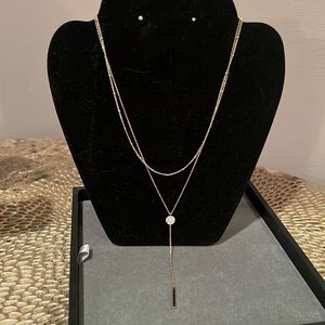 Nordstrom Double Layer Lariat Necklace